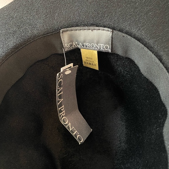 Scala Pronto Women’s Fedora Black Felt Hat - Picture 11 of 16